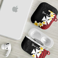 Uvea Chiefdom Wallis and Futuna Personalized AirPods Case Frangipani Flowers Polynesian Pattern LT9 - Polynesian Pride