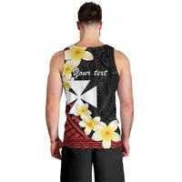 Uvea Chiefdom Wallis and Futuna Personalized Men Tank Top Frangipani Flowers Polynesian Pattern