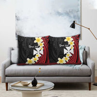 Uvea Chiefdom Wallis and Futuna Personalized Pillow Cover Frangipani Flowers Polynesian Pattern - Polynesian Pride