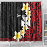 Uvea Chiefdom Wallis and Futuna Personalized Shower Curtain Frangipani Flowers Polynesian Pattern LT9 - Polynesian Pride