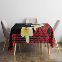 Uvea Chiefdom Wallis and Futuna Personalized Tablecloth Frangipani Flowers Polynesian Pattern