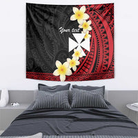 Uvea Chiefdom Wallis and Futuna Personalized Tapestry Frangipani Flowers Polynesian Pattern LT9 - Polynesian Pride