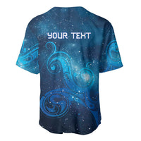 New Zealand Nurses RN Personalised Baseball Jersey Galaxy Stethoscope Maori Motif LT9 - Polynesian Pride