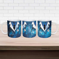 New Zealand Nurses RN Personalised Ceramic Mug Galaxy Stethoscope Maori Motif LT9 - Polynesian Pride