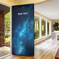 New Zealand Nurses RN Personalised Door Cover Galaxy Stethoscope Maori Motif LT9 - Polynesian Pride