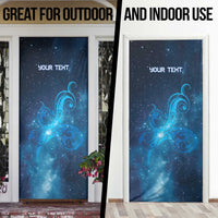New Zealand Nurses RN Personalised Door Cover Galaxy Stethoscope Maori Motif LT9 - Polynesian Pride