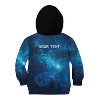 New Zealand Nurses RN Personalised Kid Hoodie Galaxy Stethoscope Maori Motif LT9 - Polynesian Pride