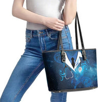 New Zealand Nurses RN Leather Tote Bag Galaxy Stethoscope Maori Motif LT9 - Polynesian Pride