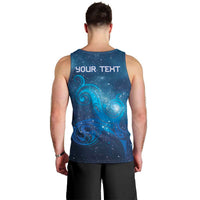 New Zealand Nurses RN Personalised Men Tank Top Galaxy Stethoscope Maori Motif LT9 - Polynesian Pride