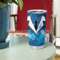 New Zealand Nurses RN Personalised Tumbler Cup Galaxy Stethoscope Maori Motif LT9 - Polynesian Pride