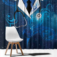 New Zealand Nurses RN Window Curtain Galaxy Stethoscope Maori Motif LT9 - Polynesian Pride