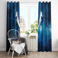 New Zealand Nurses RN Window Curtain Galaxy Stethoscope Maori Motif LT9 - Polynesian Pride