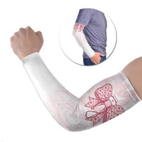 New Zealand Nurses RN Personalised Arm Sleeves Pink Stethoscope Coquette Bow Maori Motif