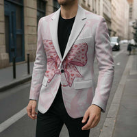 New Zealand Nurses RN Personalised Blazer Pink Stethoscope Coquette Bow Maori Motif LT9 - Polynesian Pride