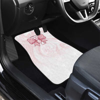 New Zealand Nurses RN Personalised Car Mats Pink Stethoscope Coquette Bow Maori Motif LT9 - Polynesian Pride