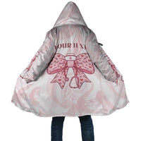 New Zealand Nurses RN Personalised Cloak Pink Stethoscope Coquette Bow Maori Motif LT9 Unisex Pink - Polynesian Pride