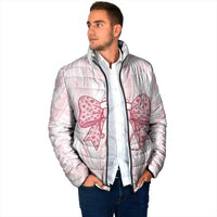 New Zealand Nurses RN Personalised Padded Jacket Pink Stethoscope Coquette Bow Maori Motif LT9 - Polynesian Pride