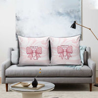 New Zealand Nurses RN Personalised Pillow Cover Pink Stethoscope Coquette Bow Maori Motif LT9 - Polynesian Pride