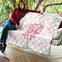 New Zealand Nurses RN Personalised Quilt Pink Stethoscope Coquette Bow Maori Motif LT9 - Polynesian Pride