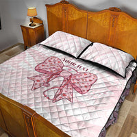 New Zealand Nurses RN Personalised Quilt Bed Set Pink Stethoscope Coquette Bow Maori Motif LT9 - Polynesian Pride