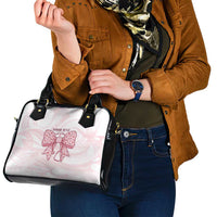 New Zealand Nurses RN Personalised Shoulder Handbag Pink Stethoscope Coquette Bow Maori Motif LT9 - Polynesian Pride