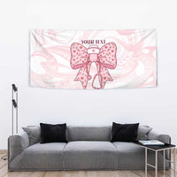 New Zealand Nurses RN Personalised Tapestry Pink Stethoscope Coquette Bow Maori Motif LT9 - Polynesian Pride