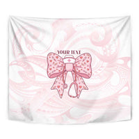 New Zealand Nurses RN Personalised Tapestry Pink Stethoscope Coquette Bow Maori Motif LT9 - Polynesian Pride