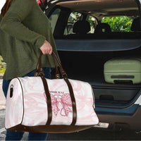 New Zealand Nurses RN Personalised Travel Bag Pink Stethoscope Coquette Bow Maori Motif LT9 - Polynesian Pride