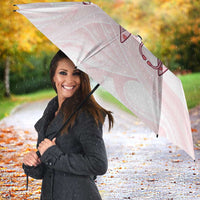 New Zealand Nurses RN Personalised Umbrella Pink Stethoscope Coquette Bow Maori Motif LT9 - Polynesian Pride