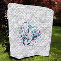 New Zealand Nurses RN Personalised Quilt Stethoscope Floral Maori Motif LT9 - Polynesian Pride