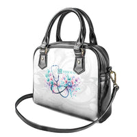 New Zealand Nurses RN Personalised Shoulder Handbag Stethoscope Floral Maori Motif LT9 - Polynesian Pride
