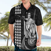 Custom Hawaii Hawaiian Shirt King Kamehameha - White LT9 - Polynesian Pride