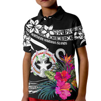 Northern Mariana Islands Kid Polo Shirt Happy Independence Day LT9 Kid White - Polynesian Pride