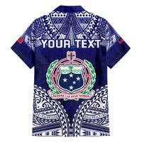 Personalised Samoa Coat Of Arms Family Matching Off The Shoulder Long Sleeve Dress and Hawaiian Shirt With Polynesian Pattern Version