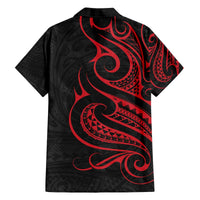 Tahitian Coat Of Arm and Tiare Flower Family Matching Off The Shoulder Long Sleeve Dress and Hawaiian Shirt Polynesian Tribal Tattoo