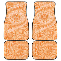 Tahitian Tiare Flower Car Mats Gold Polynesian Pattern LT9 - Polynesian Pride