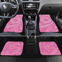 Tahitian Tiare Flower Car Mats Pink Polynesian Pattern LT9 Set 4pcs Pink - Polynesian Pride
