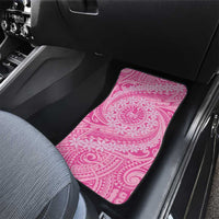 Tahitian Tiare Flower Car Mats Pink Polynesian Pattern LT9 - Polynesian Pride