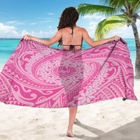 Tahitian Tiare Flower Sarong Pink Polynesian Pattern
