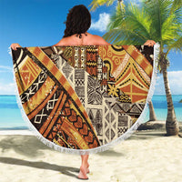 Hawaiian Style Tapa Beach Blanket Vintage Seamless Pattern LT9 - Polynesian Pride