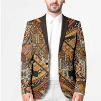 Hawaiian Style Tapa Blazer Vintage Seamless Pattern - Polynesian Pride