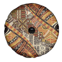 Hawaiian Style Tapa Spare Tire Cover Vintage Seamless Pattern - Polynesian Pride