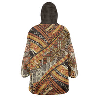 Hawaiian Style Tapa Wearable Blanket Hoodie Vintage Seamless Pattern LT9 - Polynesian Pride