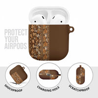 Hawaiian Tribal Elements Hibiscus AirPods Case Gold Pattern LT9 - Polynesian Pride