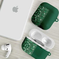 Hawaiian Tribal Elements Hibiscus AirPods Case Green Pattern LT9 - Polynesian Pride