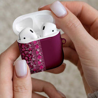 Hawaiian Tribal Elements Hibiscus AirPods Case Pink Pattern LT9 - Polynesian Pride