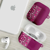 Hawaiian Tribal Elements Hibiscus AirPods Case Pink Pattern LT9 - Polynesian Pride