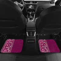 Hawaiian Tribal Elements Hibiscus Car Mats Pink Pattern - Polynesian Pride