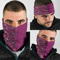 Hawaiian Tribal Elements Hibiscus Neck Gaiter Pink Pattern - Polynesian Pride