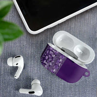 Hawaiian Tribal Elements Hibiscus AirPods Case Purple Pattern LT9 - Polynesian Pride